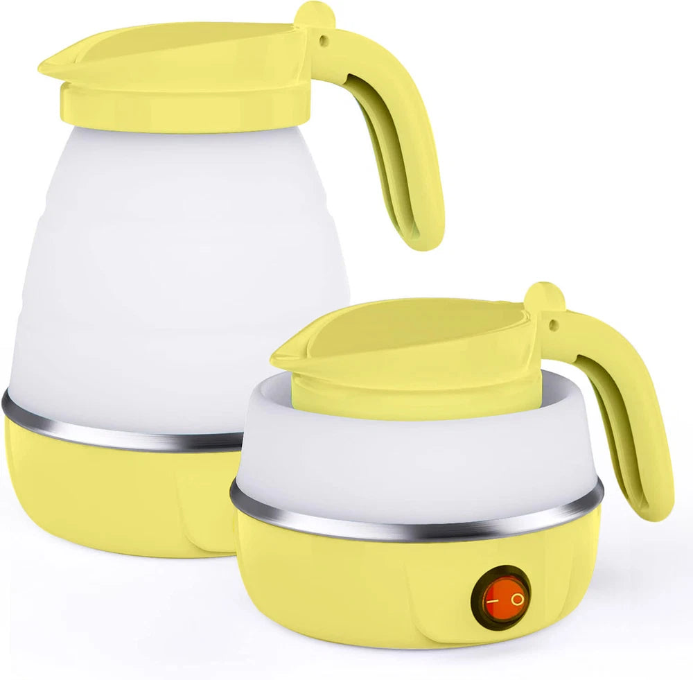 600ML Electric Kettle Camping Kettle Foldable Travel Kettle Silicone Portable UK