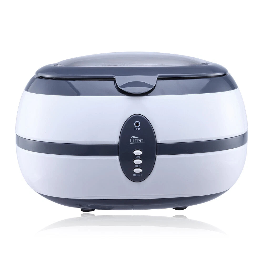 Uten 600ml Ultrasonic Cleaner Timer Watch Jewellery Cleaning Machine With Basket