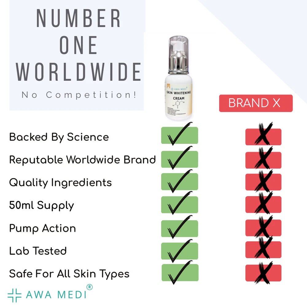 SKIN WHITENING CREAM  x2 - FACE SKIN WHITENING - 100ML - SKIN LIGHTENING CREAM