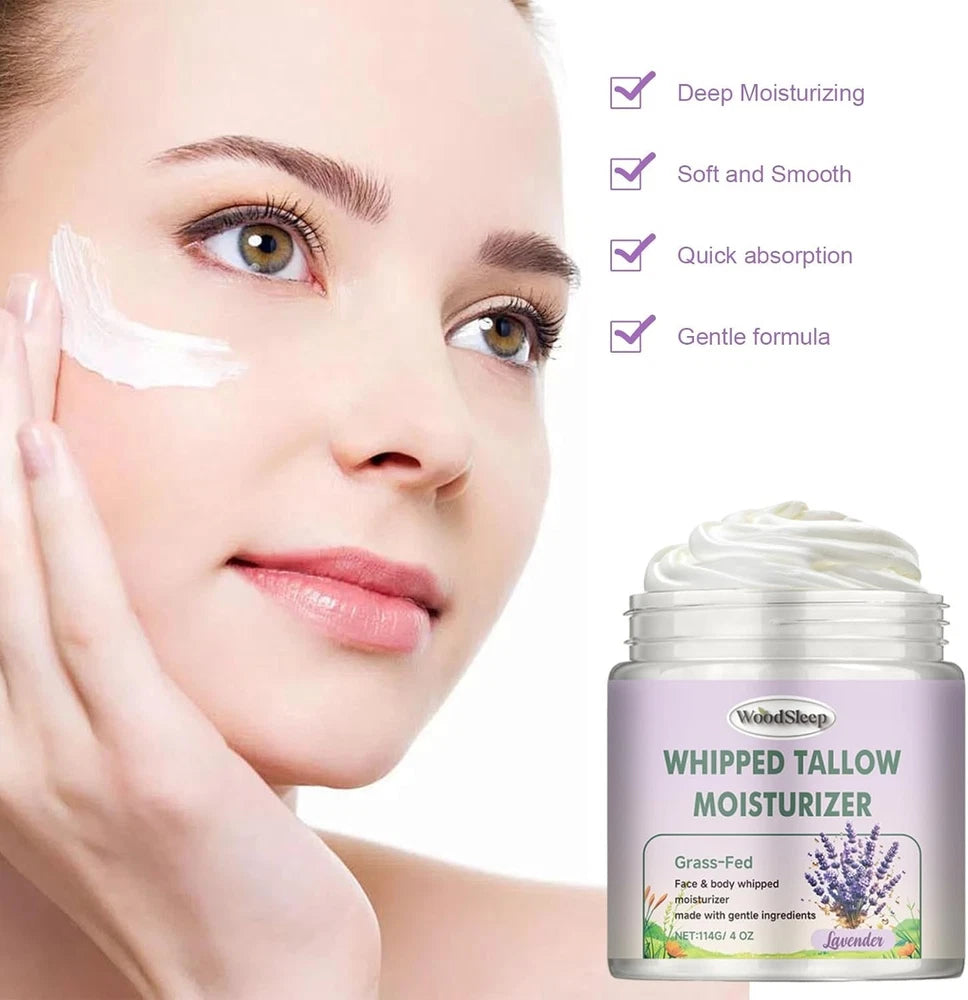 120G Beef Tallow Honey Balm – Ultra-Nourishing Organic Grass-Fed Tallow Cream fo