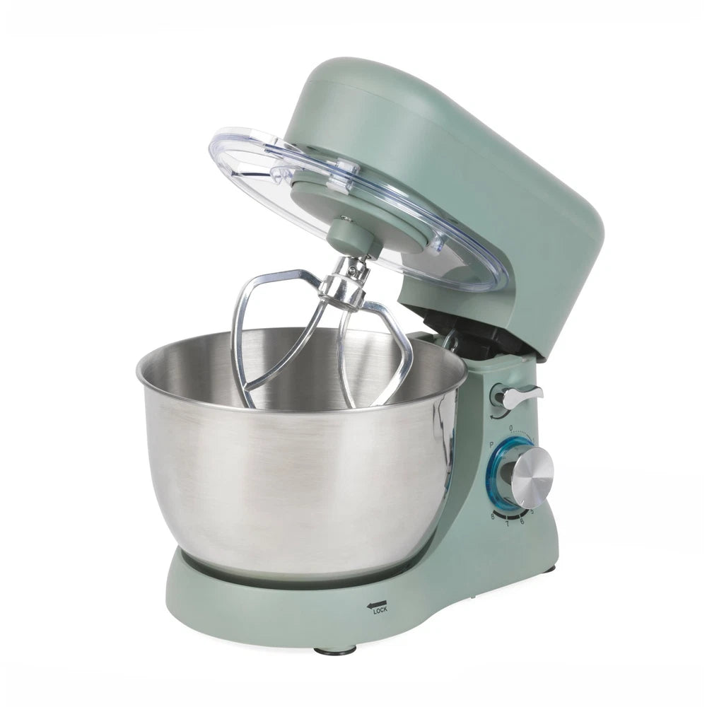 Progress Electric Stand Mixer 8 Speeds Stainless Steel 4L Bowl Go Bake Teal