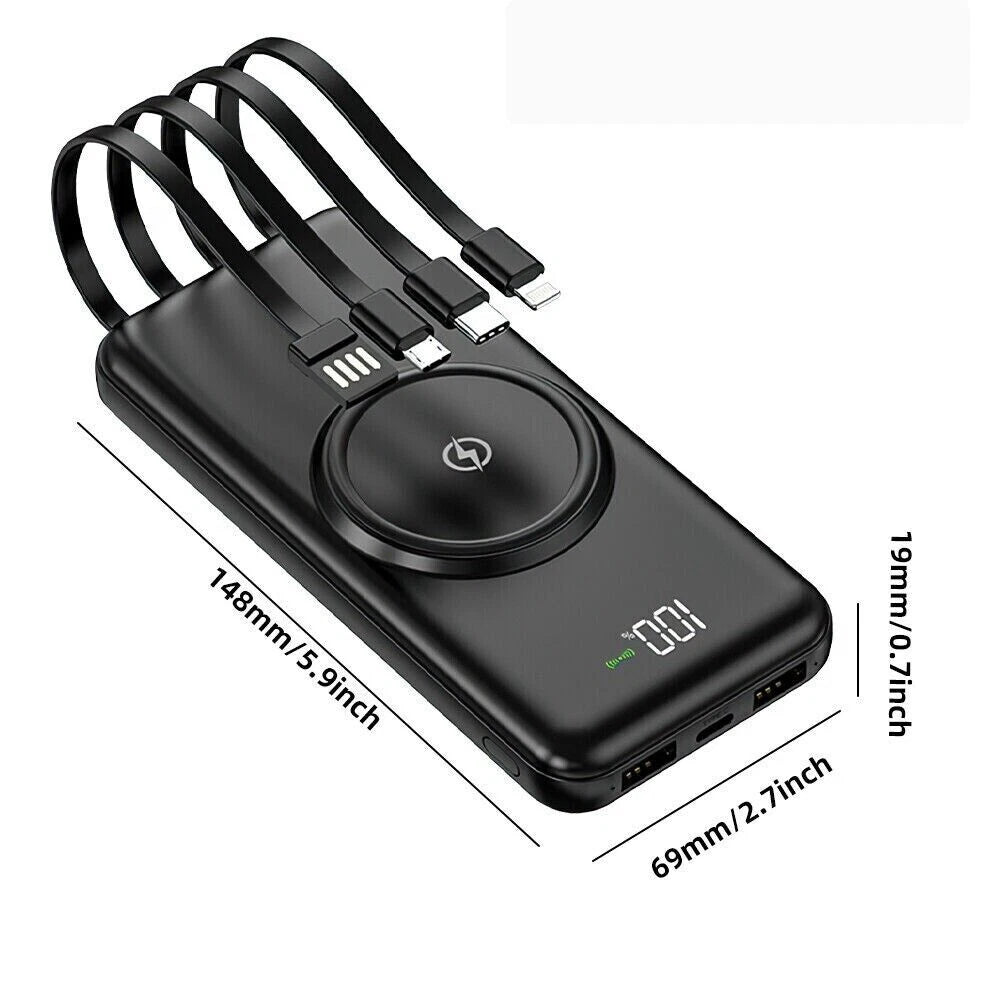 9000000mAh Portable Power Bank Wireless Charger Fast Charging Magnetic Charger