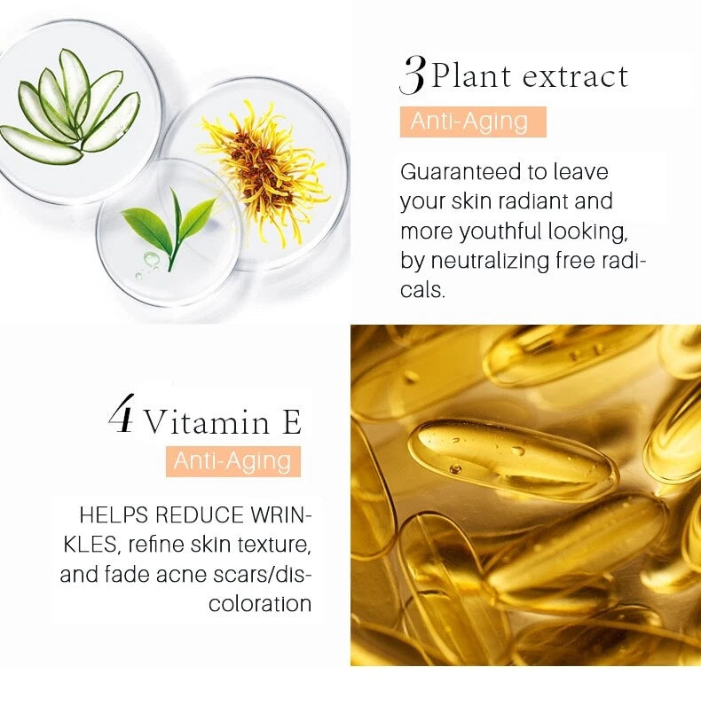 Vitamin C Face Serum Cream with Hyaluronic Acid-Anti Aging Anti Wrinkle 30ml