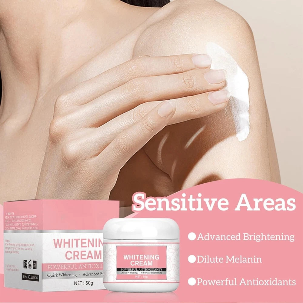 Skin Whitening Lightening Cream Bleaching Moisturiser For Face Body - 50g