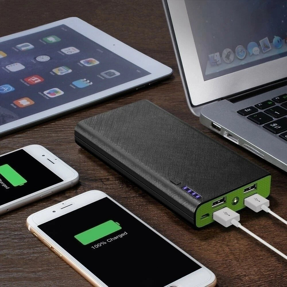9000000mAh Power Bank Fast Charger Battery Pack Portable 4 USB for Mobile Phone.