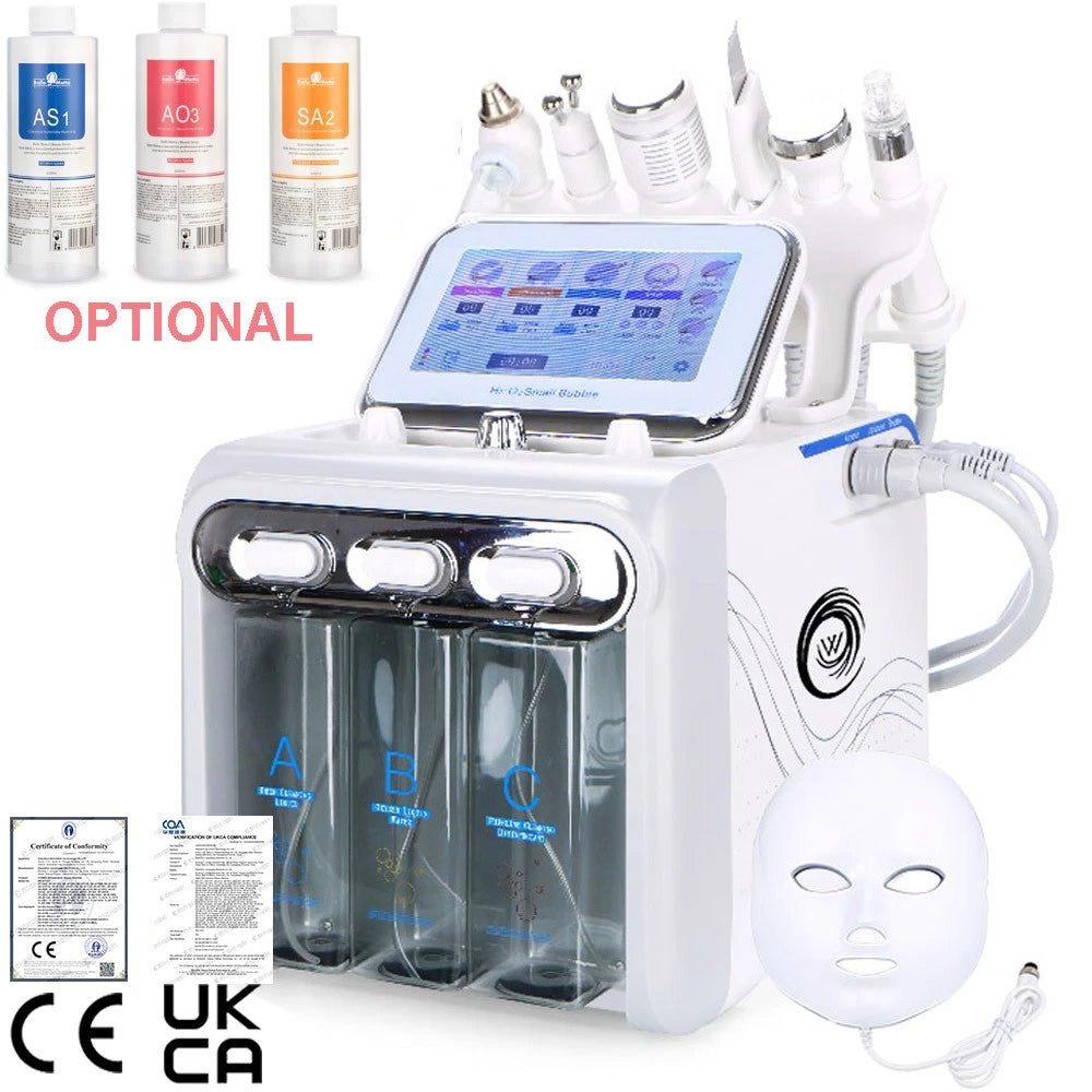 6/7 in 1 Hydra Water Facial Cleaner Aqua Peel Hydro Dermabrasion Beauty Machine
