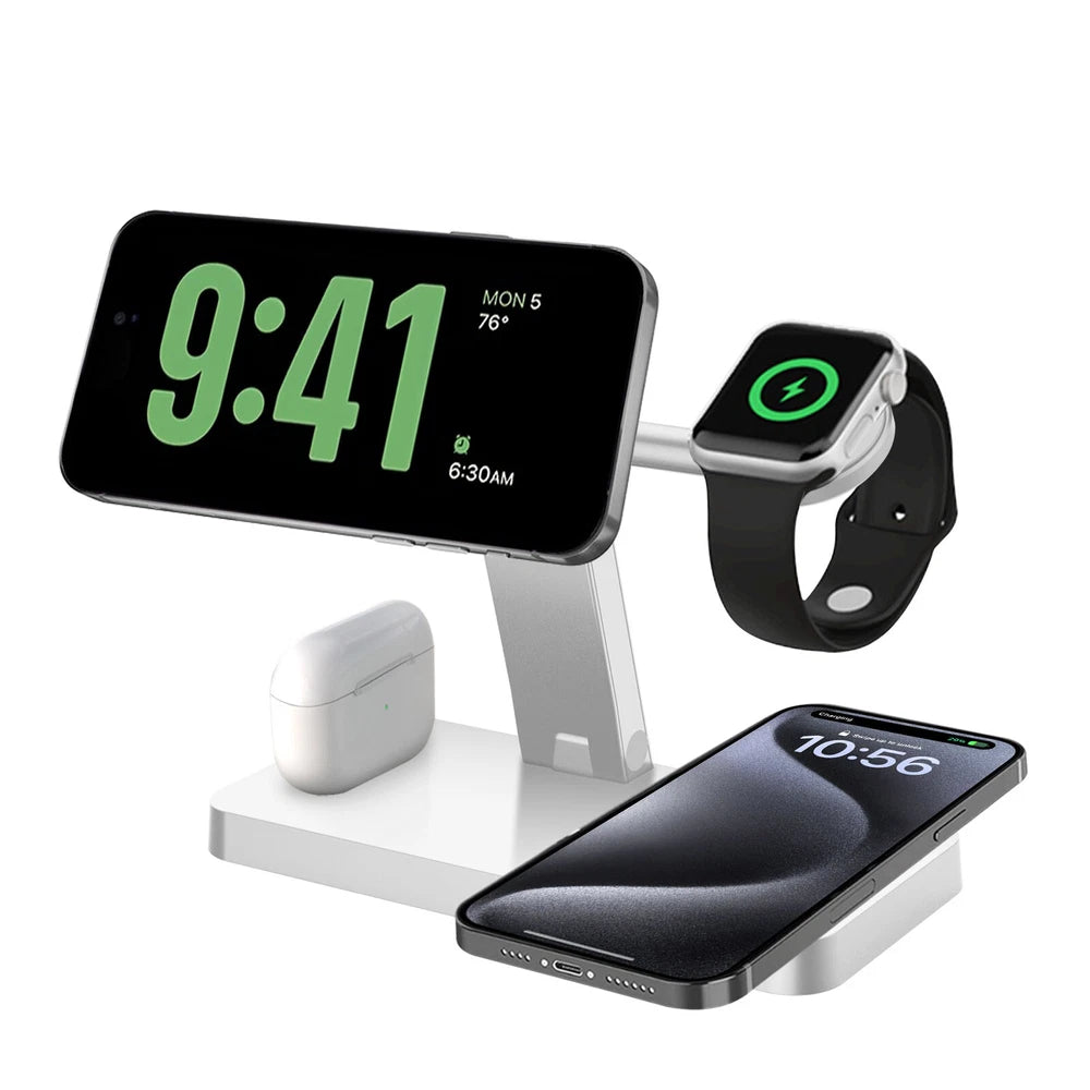 Wireless Charger 4in1 Fast Dock Charging Station For Apple Watch iPhone 16 15 14