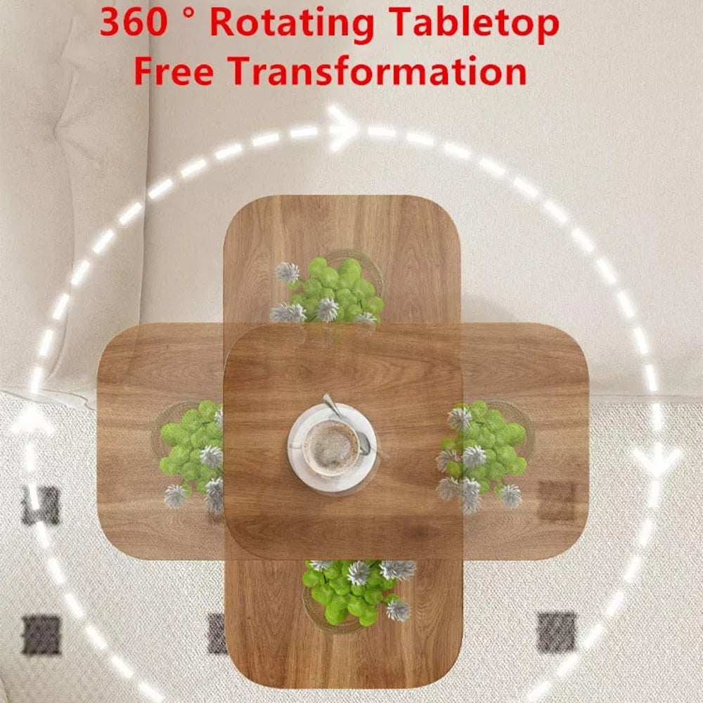 Adjustable C-Shaped Sofa Side End Table Coffee Laptop Table Living Room Bedroom