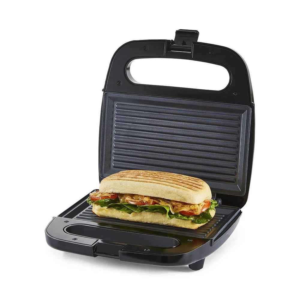 Panini Press Grill Sandwich Toaster 2 Slice Non-Stick Plates Panini Maker 750W