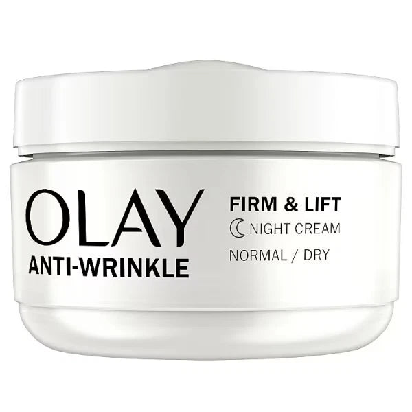 Olay Anti-Wrinkle Firm & Lift Moisturiser Anti-Aging Night Cream Dry Skin 50ml