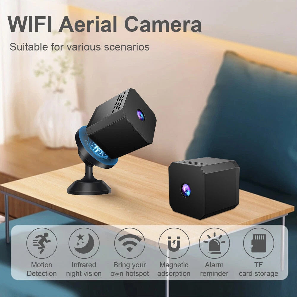 1080P HD Wireless WiFi IP Mini Camera Home Security CAM IR DVR Night Vision