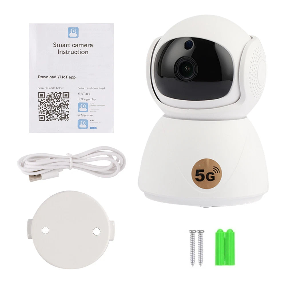 WIFI IP Camera Wireless 5GHz CCTV 1080P HD PTZ Smart Home Security Indoor IR Cam