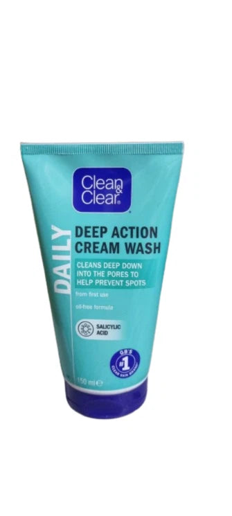 Clean & Clear Deep Action Cream Wash - 150ml