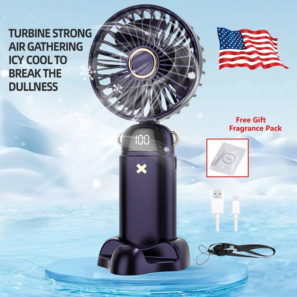 Neck Fan USB Portable Neck Fan Rechargeable Portable Cooler Neckband Bladeless~