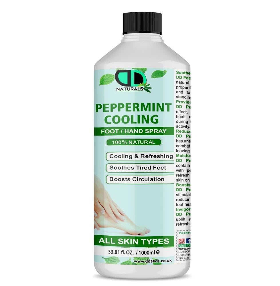 100% Natural Peppermint Hand & Foot Spray–Soothing, Cooling, and Pain Relief UK