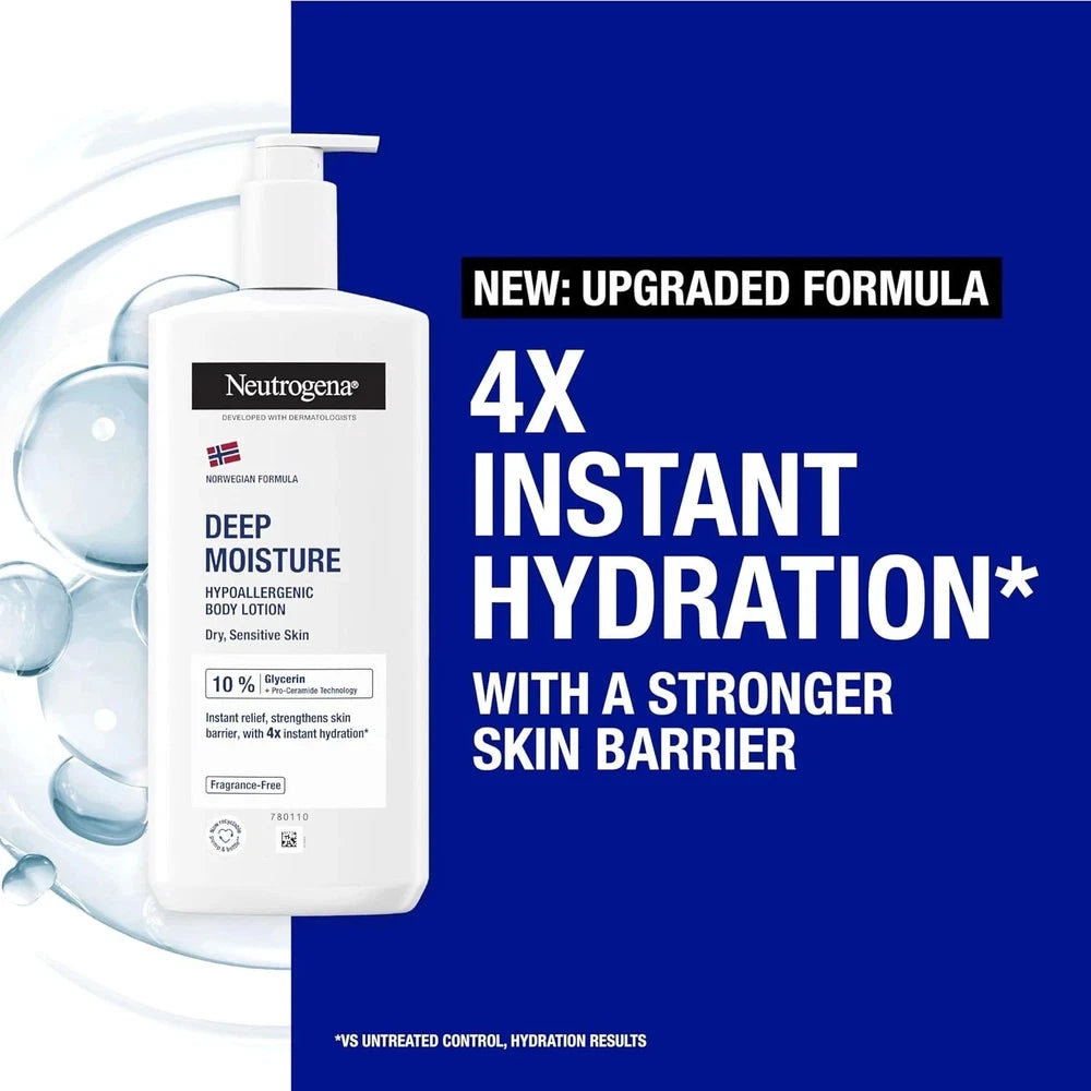 Neutrogena Norwegian Formula Deep Moisture Body Lotion 400ml – Hypoallergenic