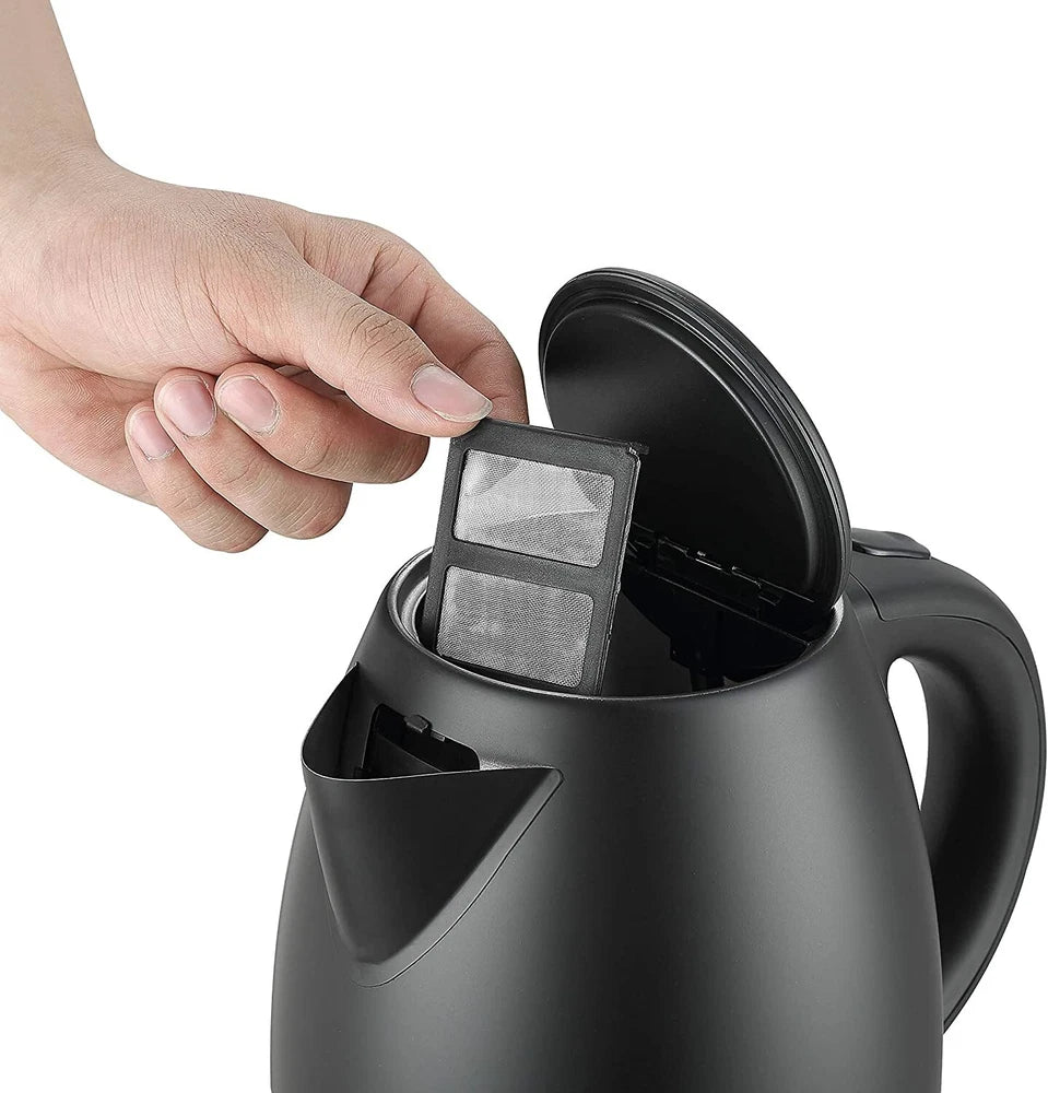 Belaco Electric Kettle Stainless Steel 1.7L,  2200w Fast Boil Cordless 360°