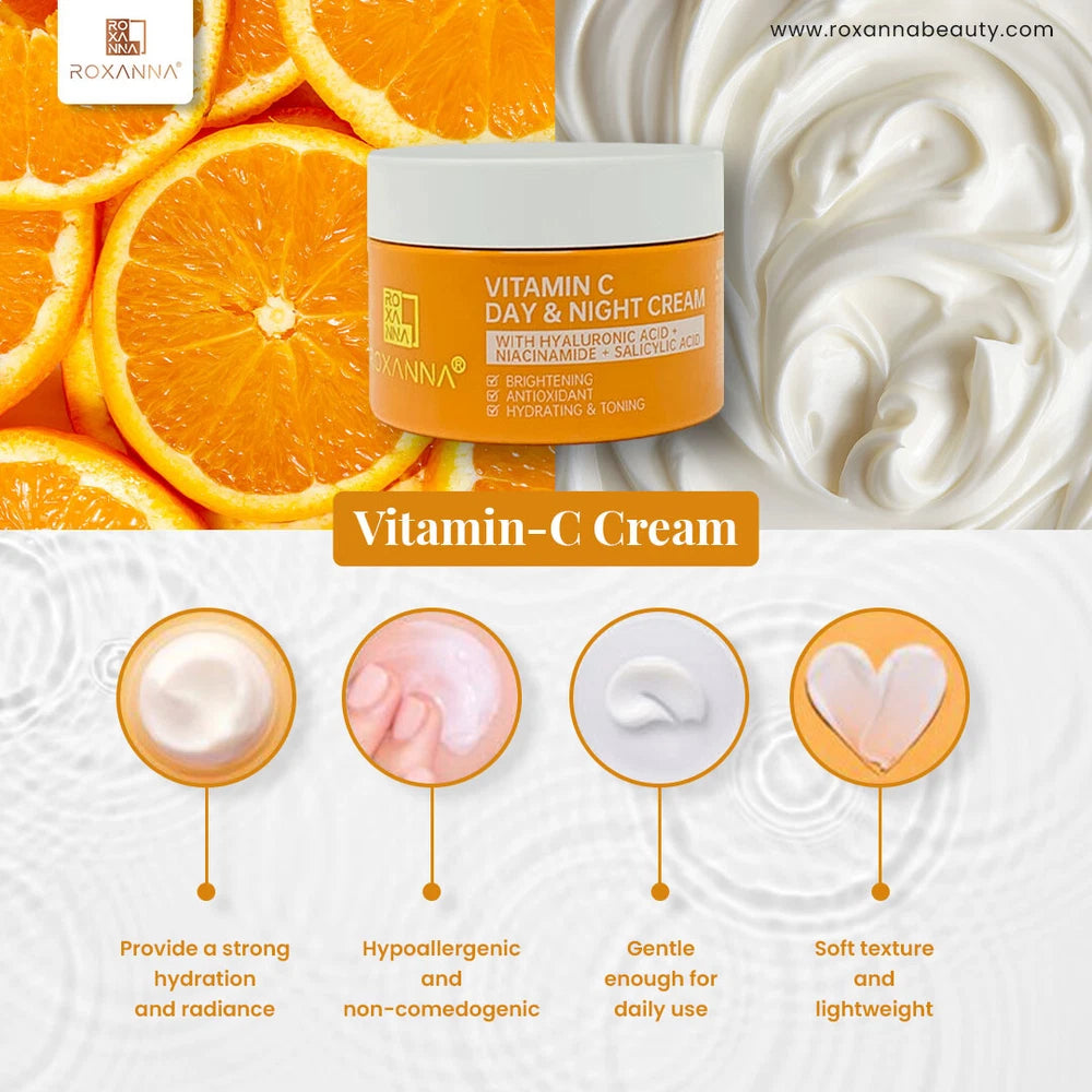 Vitamin C Face Whitening Cream For Dark Skin Brightening Anti Aging Skin Firming