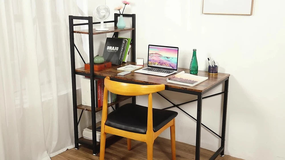 Home Office Computer Writing Desk Pc Laptop Workstation Table with Foldable Legs