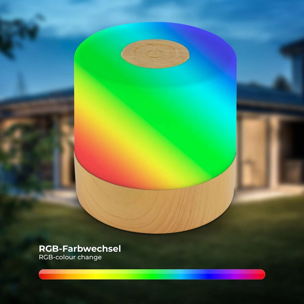 Mini LED Table Lamp Desk Light Rechargeable Battery Dimmable IP44 Touch