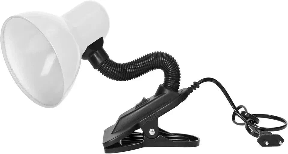Adjustable Desk Clamp Lamp Bed Study Reading Light Clip On Table Lamp Black