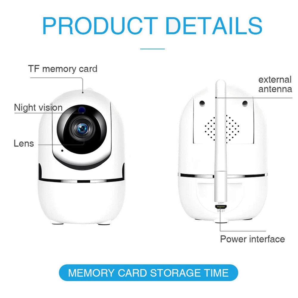 UK 1080P IP Camera Wireless WiFi Indoor CCTV HD PTZ Smart Home Security IR Cam