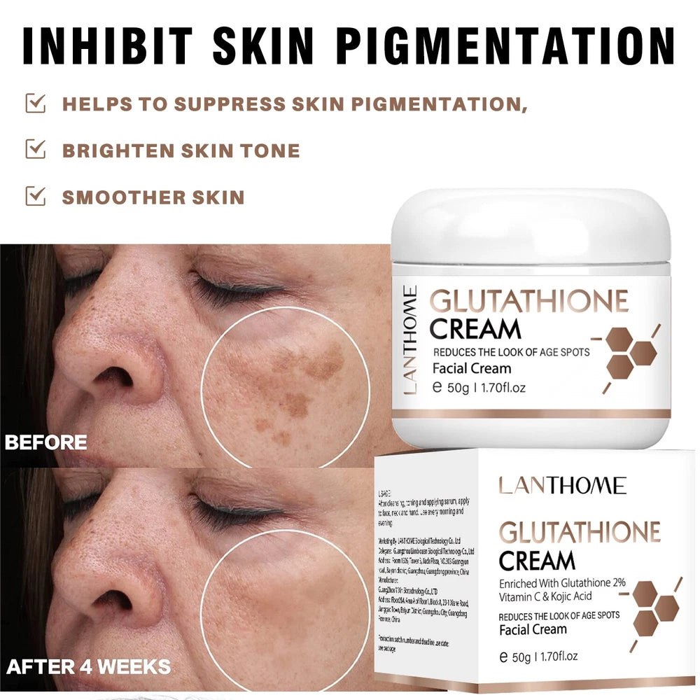 Glutathione + Vitamin C & Kojic Acid Facial Cream For Age spots & Spots Removal