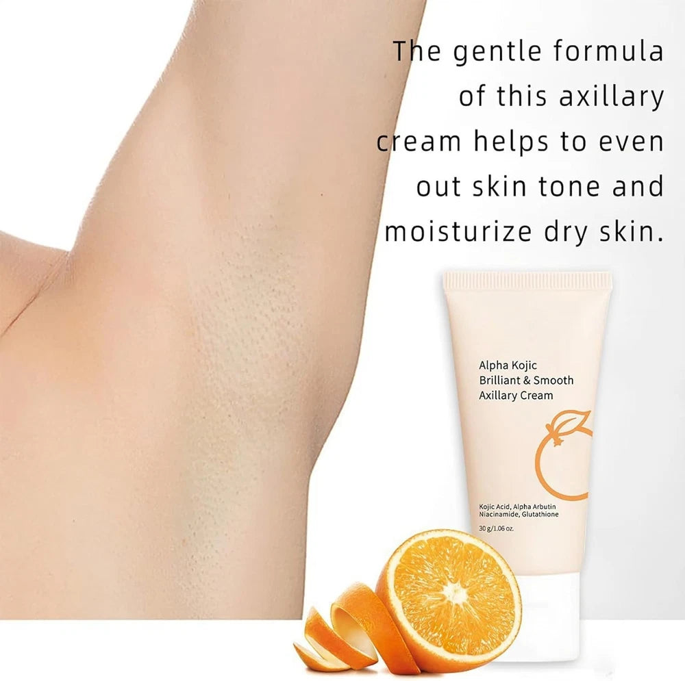 Kojic Acid Underarm Whitening Cream, Skin Bleaching Cream, Intimate Area Dark