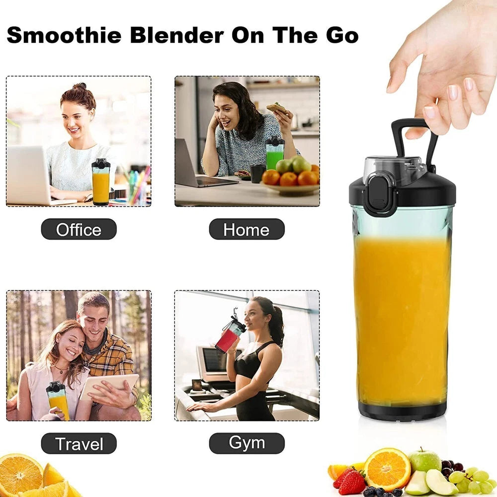 600ML Electric Juice Maker Portable Blender Smoothie Mini Juicer Fruit Machine