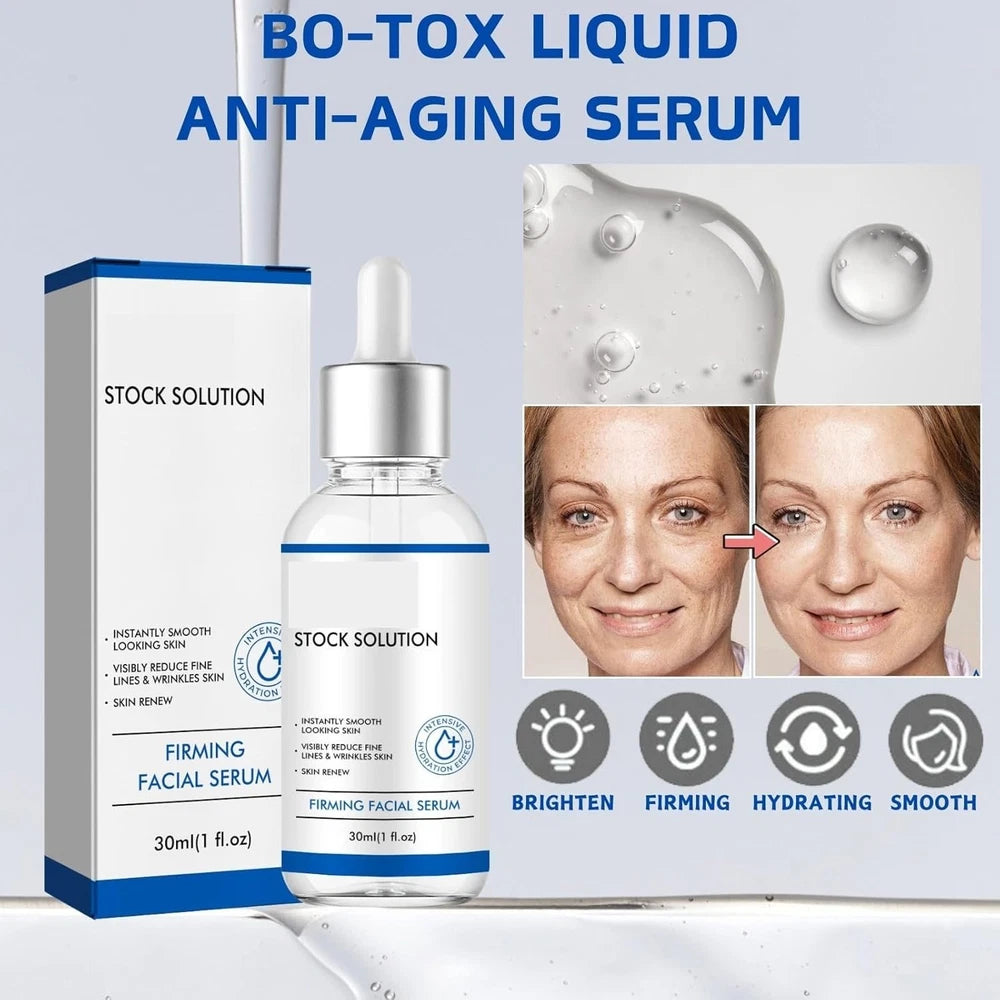 Wrinkle Serum Anti Aging Liquid Solution Face Lift Skin Plumping Firming 2pcs