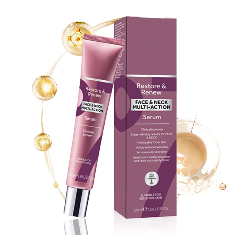 No7 Restore and Renew Neck & Multi Action Serum 50ml