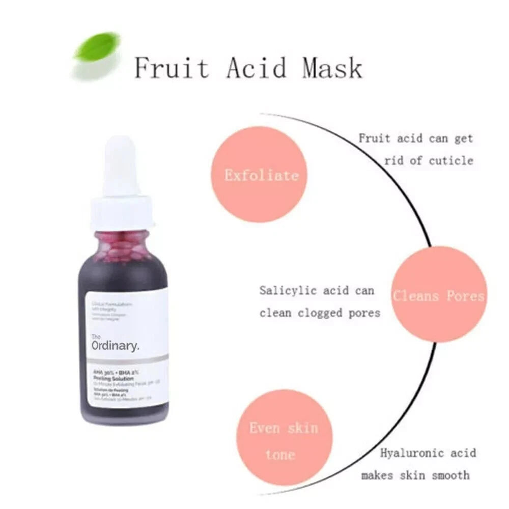The Ordinary AHA 30% + BHA 2% Peeling Solution 30ml*2Pcs UK SELLER