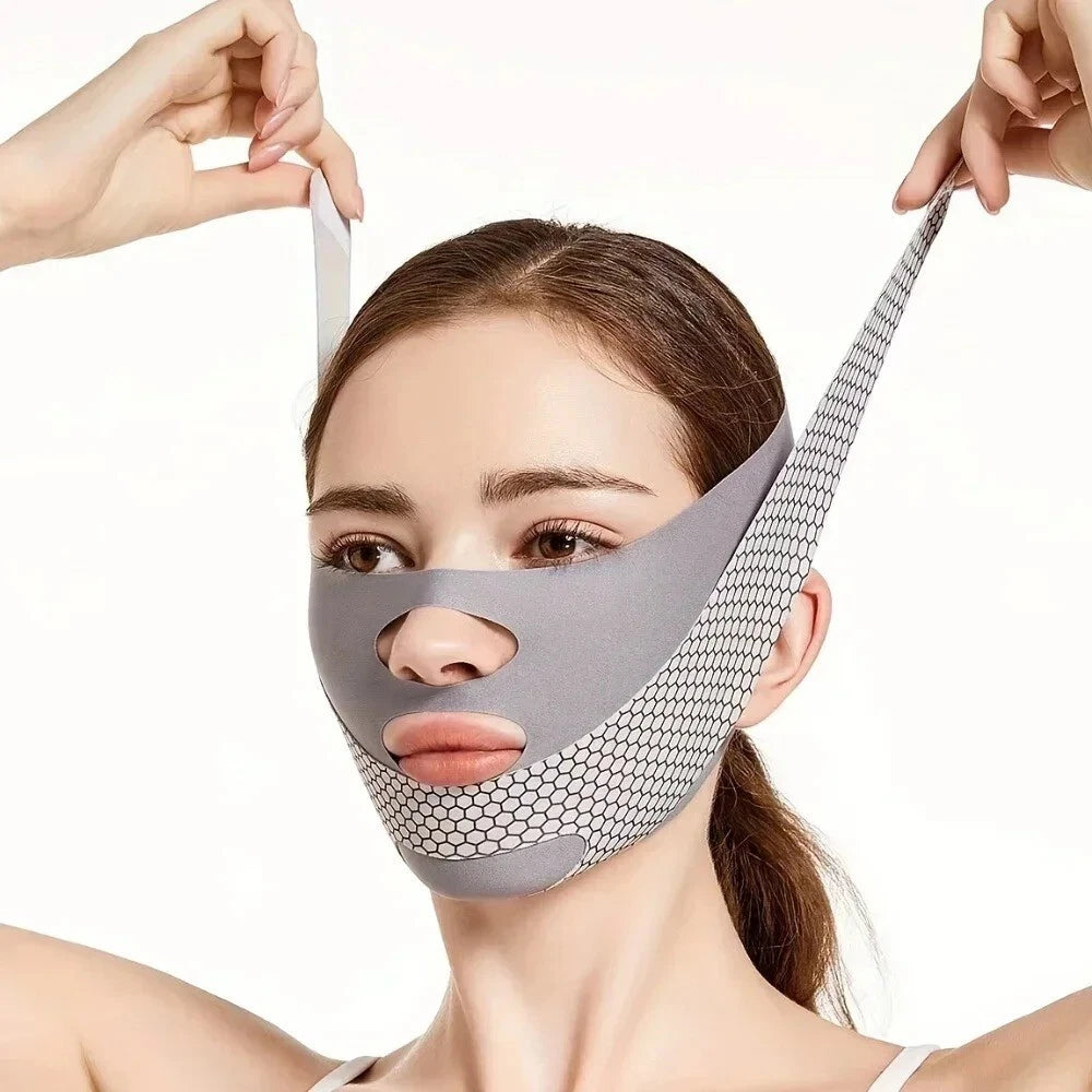 Face Slimming V-Line Lift Mask | Double Chin Reducer | Adjustable Strap Band