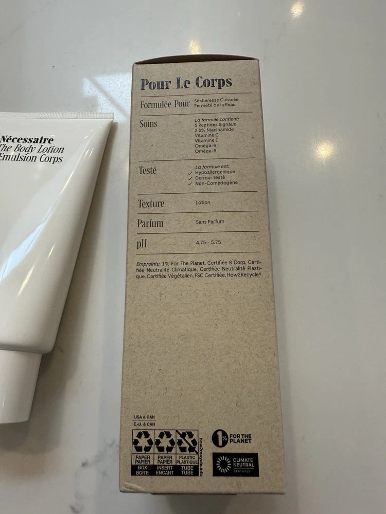 NECESSAIRE The Body Lotion - Fragrance Free 200ml - RRP £25 - Free Post