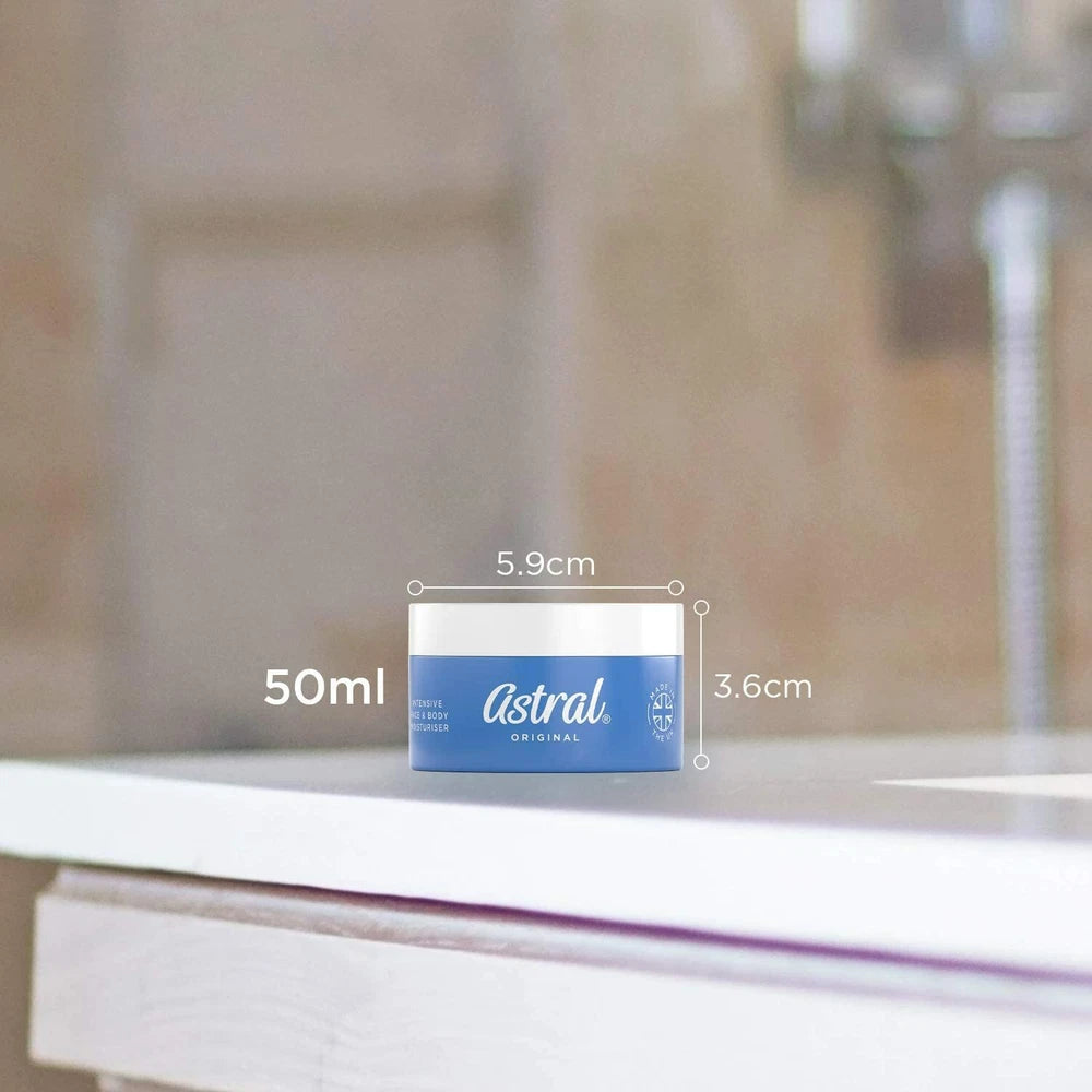 Astral Face & Body Intensive Moisturiser Cream 50ml Pack of 3