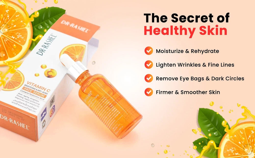 Face Serum Vitamin C Pure Strong Hyaluronic Firming Anti Wrinkle Anti Aging