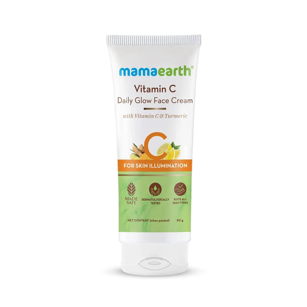 Mamaearth Vitamin C Daily Glow Face Cream With Vitamin C For Radiant Skin 80g
