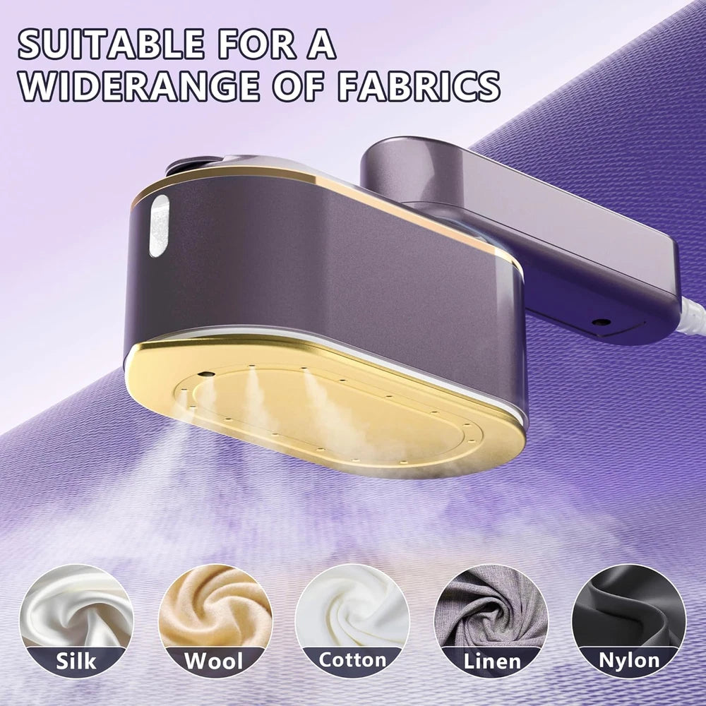 Travel Clothes Steamer Portable Iron - LCD Screen 2 in 1 Powerful Steam Clothing