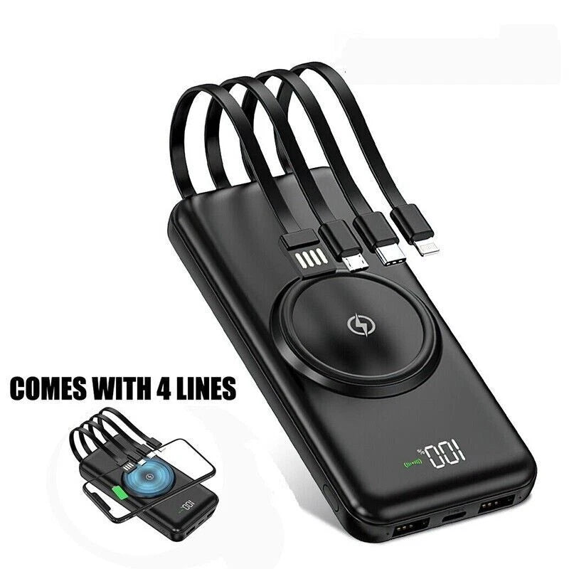 9000000mAh Portable Power Bank Wireless Charger Fast Charging Magnetic Charger