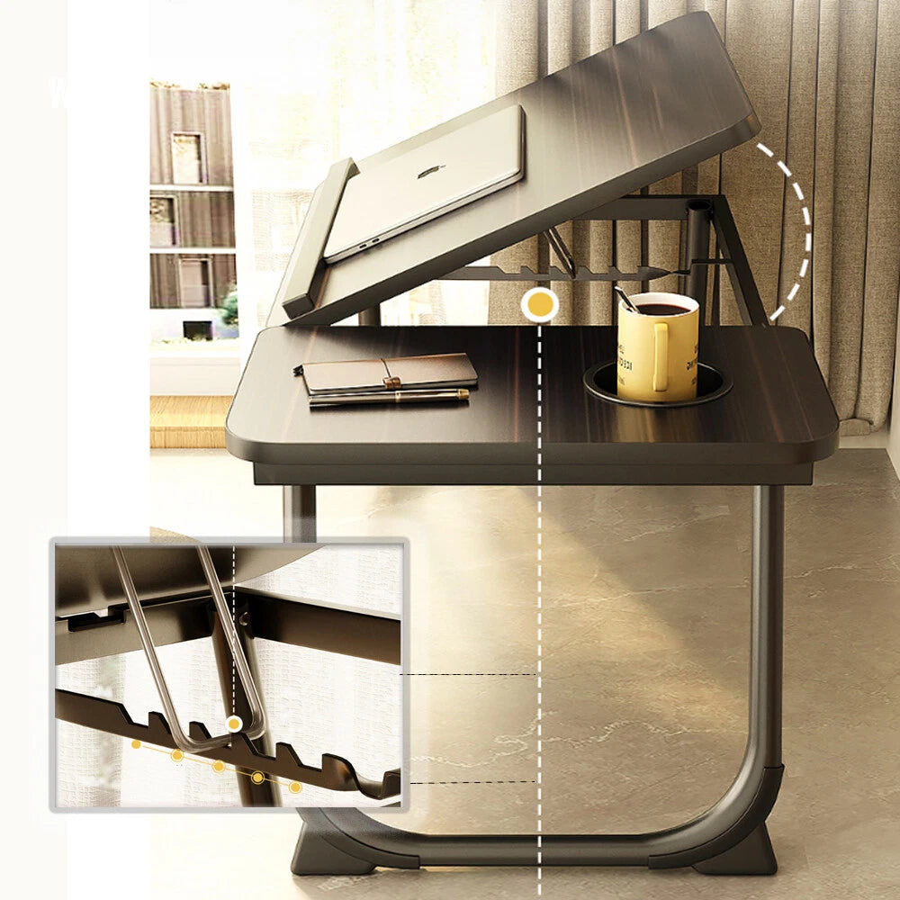 Folding Laptop Table Stand Bed Tray Sofa Lap Portable Notebook Desk Breakfast UK