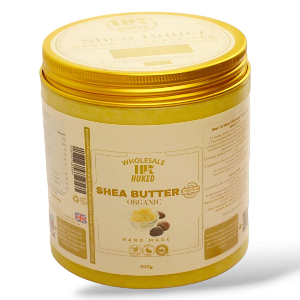Organic Shea Butter - 100% Pure and Natural -  500g - UK
