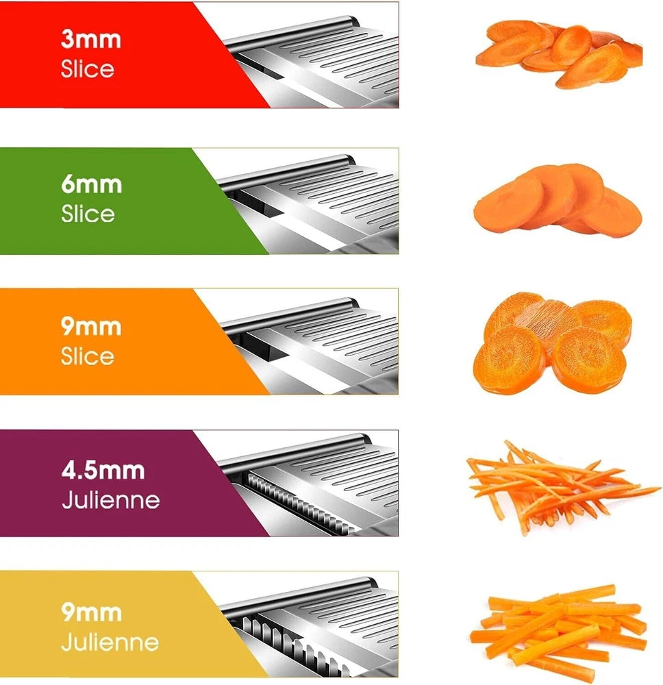 Updated Professional Mandolin Slicer Vegetable Cutter Food Fruit Chopper Gretar