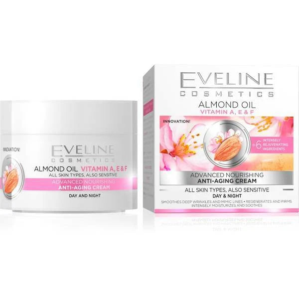 Eveline Anti-wrinkle Vitamin C Almond Retinol Collagen Green Olive Day Night