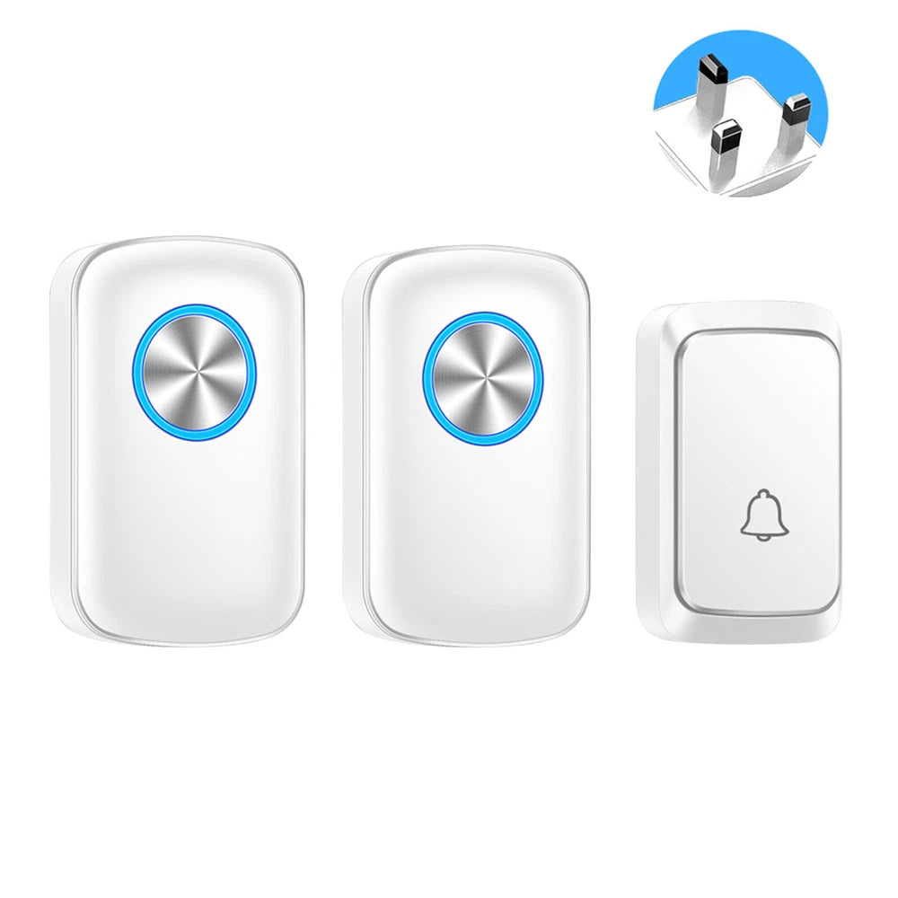 Loud Wireless Doorbell Plug in Cordless Doorbells Waterproof Door Bell Chime Kit