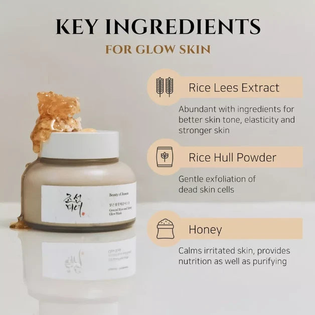 Beauty of Joseon Ground Rice and Honey Glow Mask 150ml - Fast UK Dispatch
