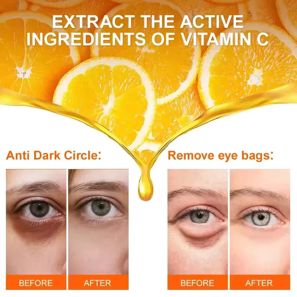 Vitamin C Eye Cream Remove Wrinkle Bags Dark Circles Lift Brightening Anti Aging