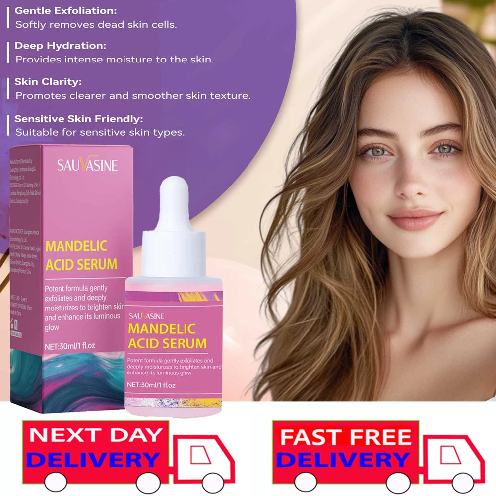 Mandelic Acid + HA Mild Exfoliation Peeling Effect Face Serum 30ml