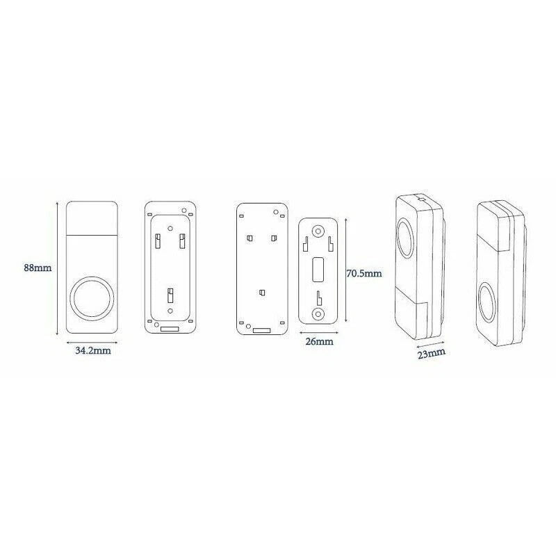 Knightsbridge - White Wireless Plug In Dual Receiver Door Chime System - DC015