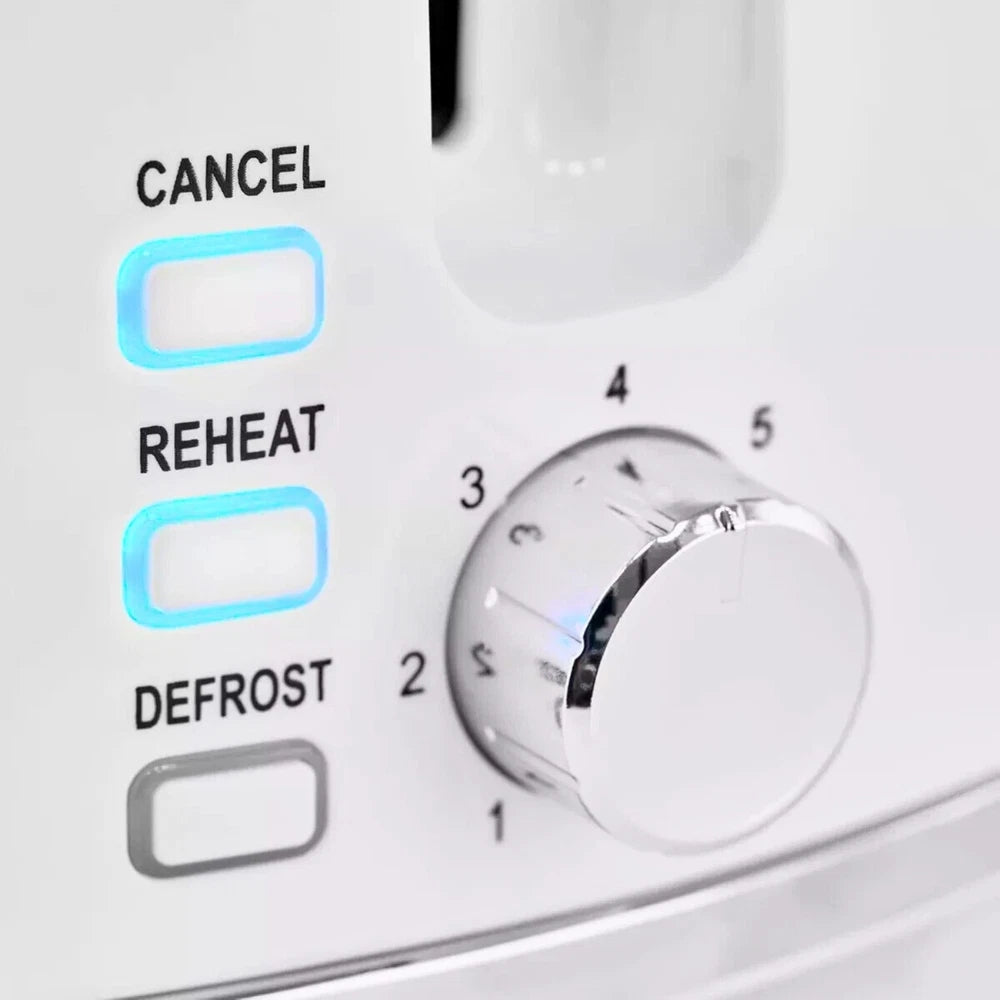 Swan 2-Slice Toaster Windsor 7-Browning Level Defrost Reheat Cancel White 900W