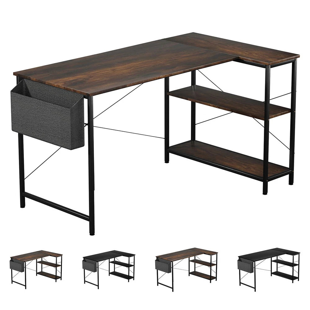 Levede L Shaped Gaming Computer Desk Workstation Study Corner Table Home Office